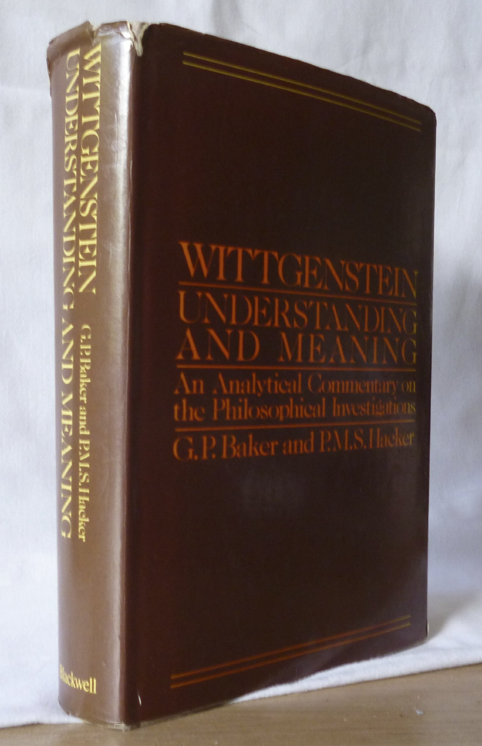 Wittgenstein: Understanding and Meaning (v. 1) (Analytical Commentary on the "Philosophical Investigations") Books