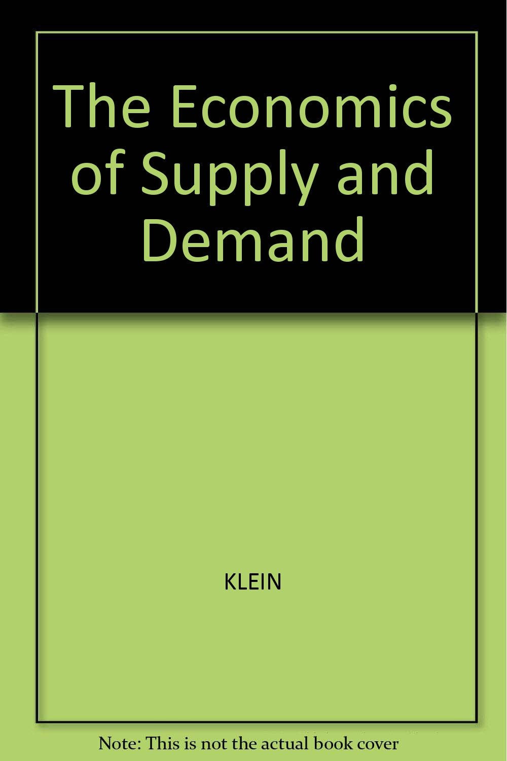 The Economics of Supply and Demand Books