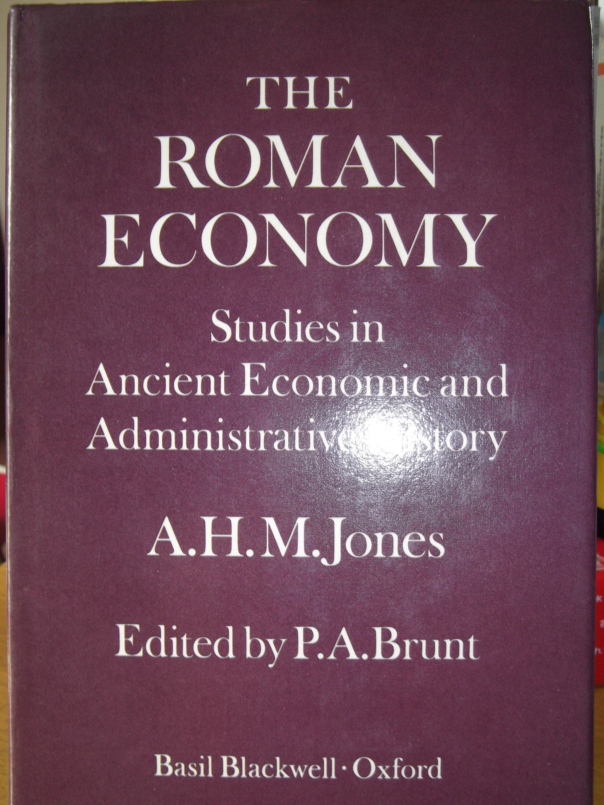Roman Economy: Studies in Ancient Economic and Administrative History book
