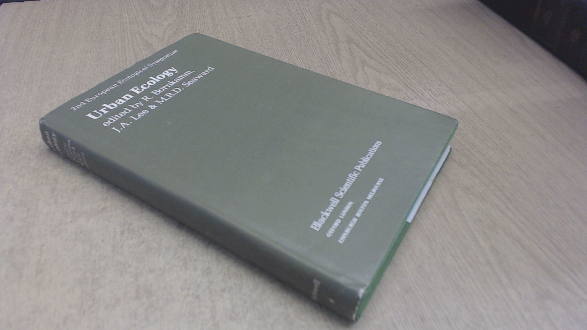 Urban Ecology (European Ecological Symposia, No. 2) Business & Technology