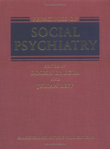 Principles of Social Psychiatry Medicine