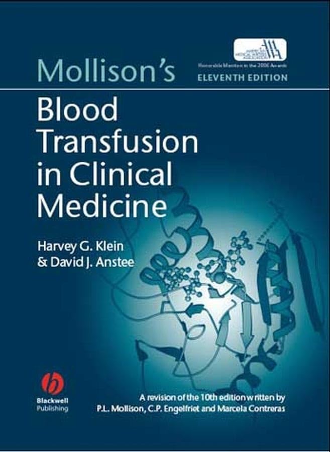 Mollison's Blood Transfusion In Clinical Medicine Medicine