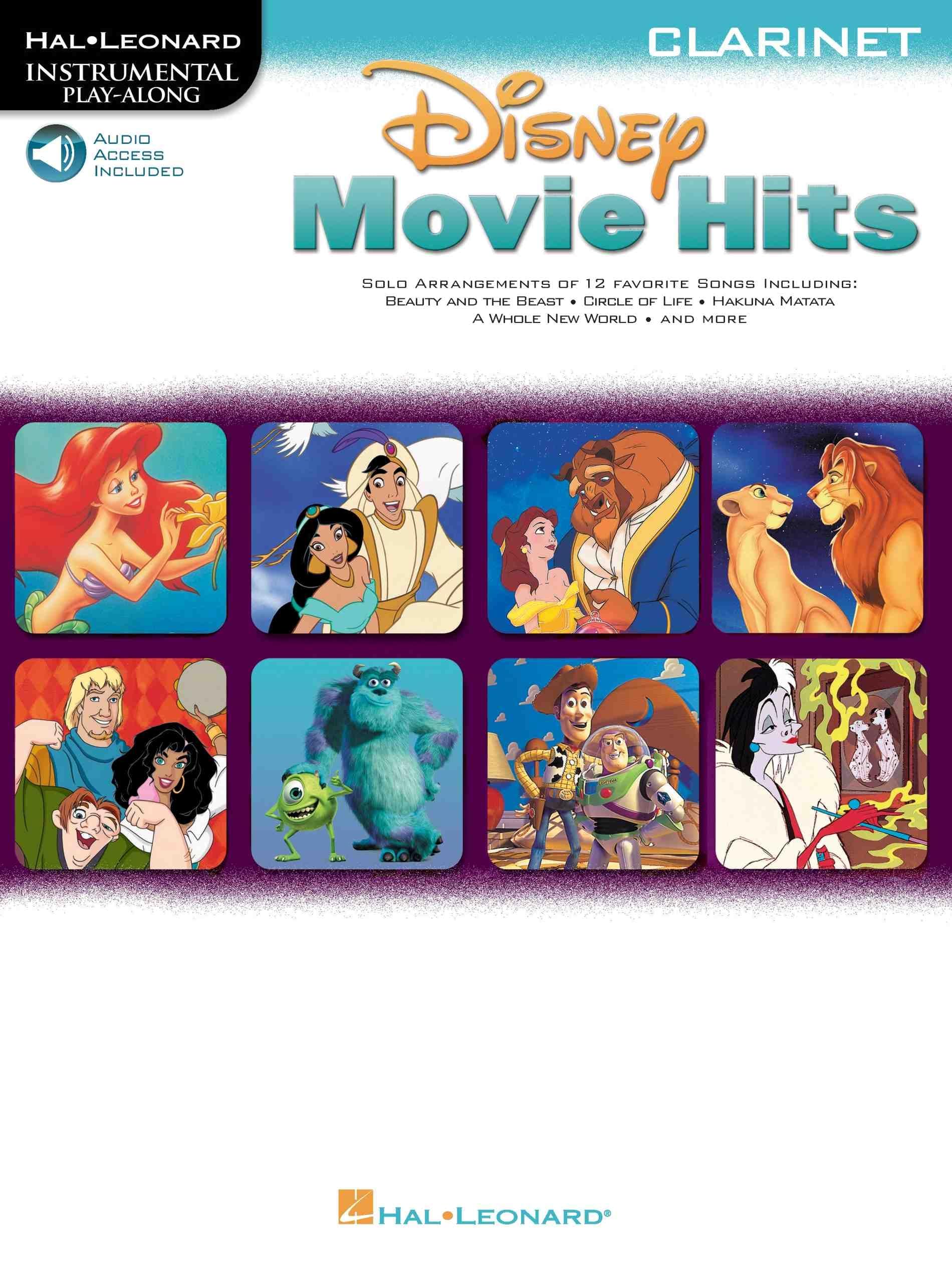 Disney Movie Hits - Clarinet Book/Online Audio Sheet Music