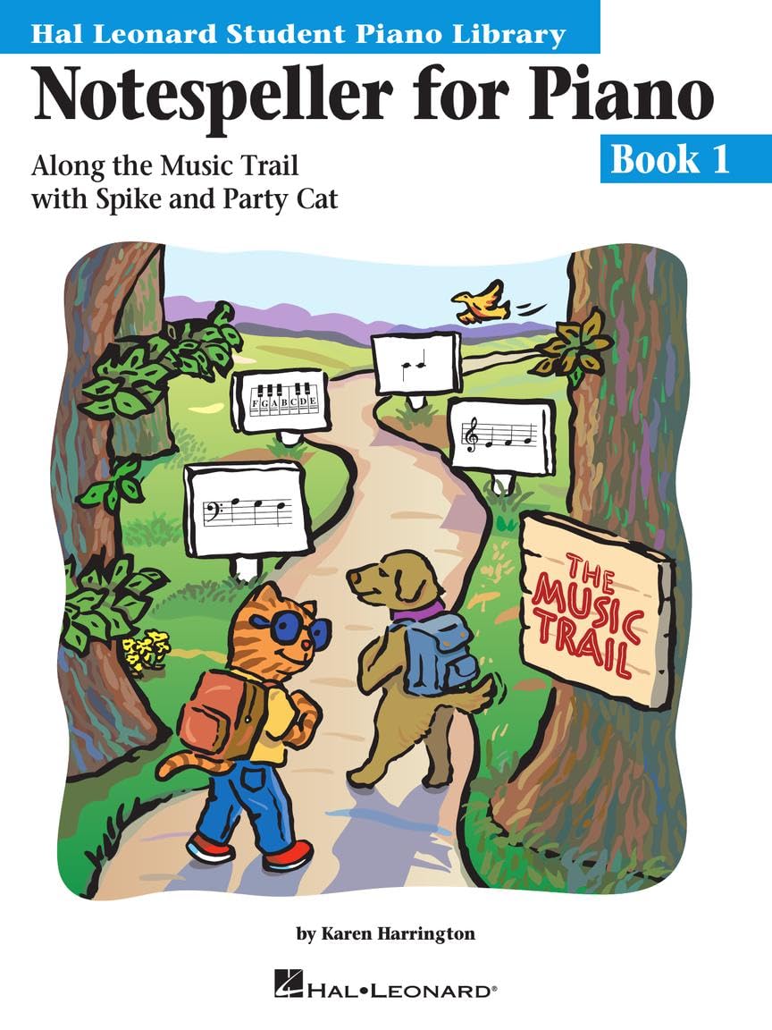 Notespeller for Piano - Book 1 Hal Leonard Student Piano Library Beginner Piano Method Treble and Bass Staff Note Reading Activities Social Sciences