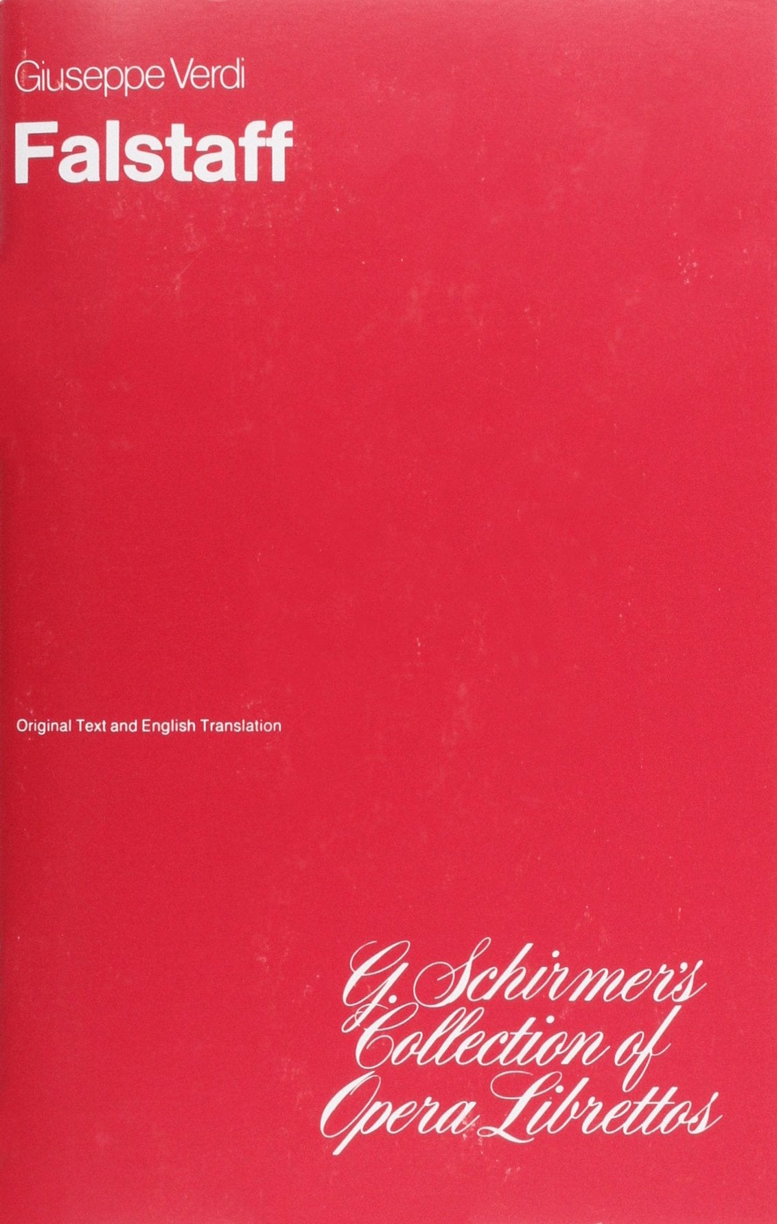 Falstaff: Libretto Drama