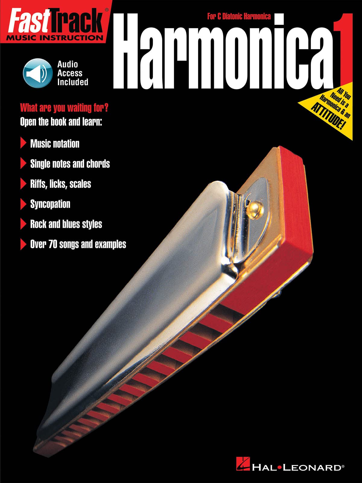 Fasttrack Harmonica Method - Book 1 Book/Online Audio Sheet Music