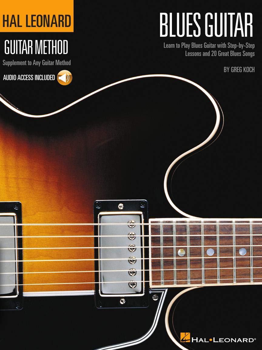 Hal Leonard Guitar Method Blues Guitar Beginner and Intermediate Lessons Learn 12-Bar Blues, Scales and Riffs Tab and Online Audio Play-Along Sheet Music