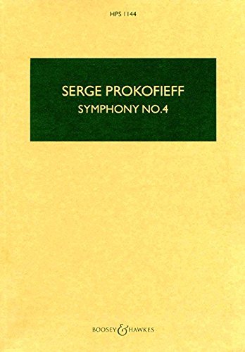 Symphony No.4 Revised Version Op.112: 2. Version: 2nd Version. HPS 1144. op. 112. orchestra. Partition d'étude. Arts & Music