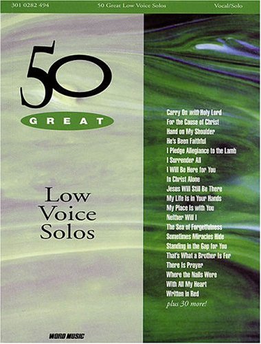 50 Great Low Voice Solos by Inman, Bryce; Hal Leonard Corp. Books
