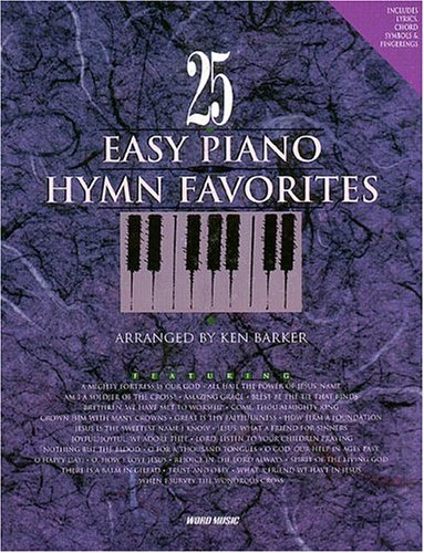 25 Easy Piano Hymn Favorites Books