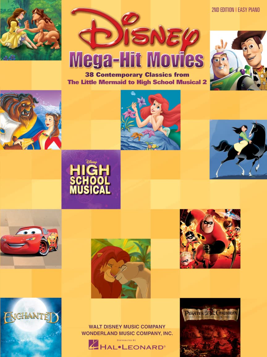 Disney Mega-Hit Movies Pf: For Easy Piano: 37 Contemporary Classics : Easy Piano Social Sciences