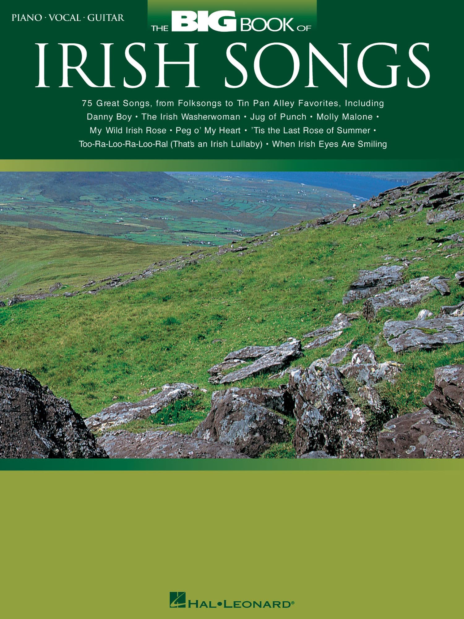 The Big Book of Irish Songs Piano, Vocal, Guitar Sheet Music Songbook 76 Beloved Irish Tunes Including Danny Boy, Molly Malone, Wild Rover and More Hal Leonard Music Book for All Levels book