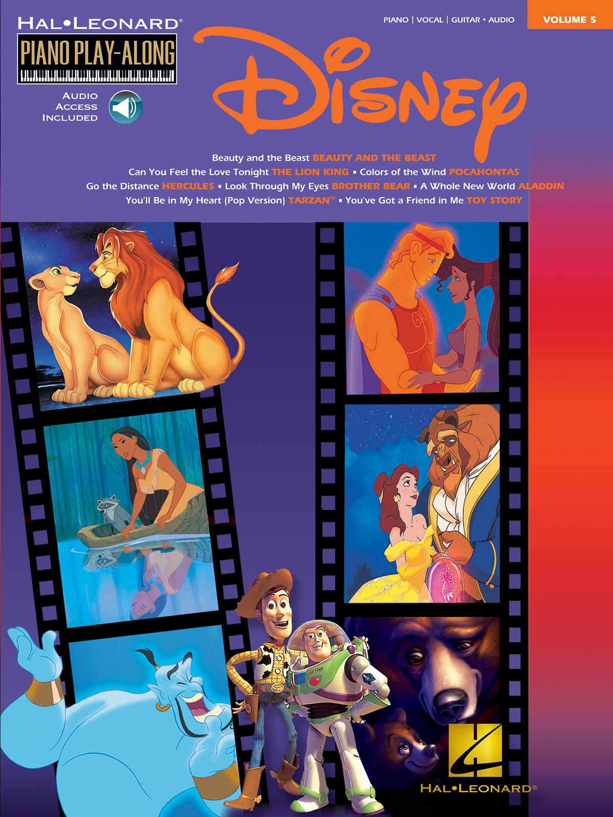 Piano Play Along Volume 5 Disney Pvg Bk/Cd: Noten, Bundle, CD für Gesang, Klavier (Gitarre) (Hal Leonard Piano Play-Along) Sheet Music