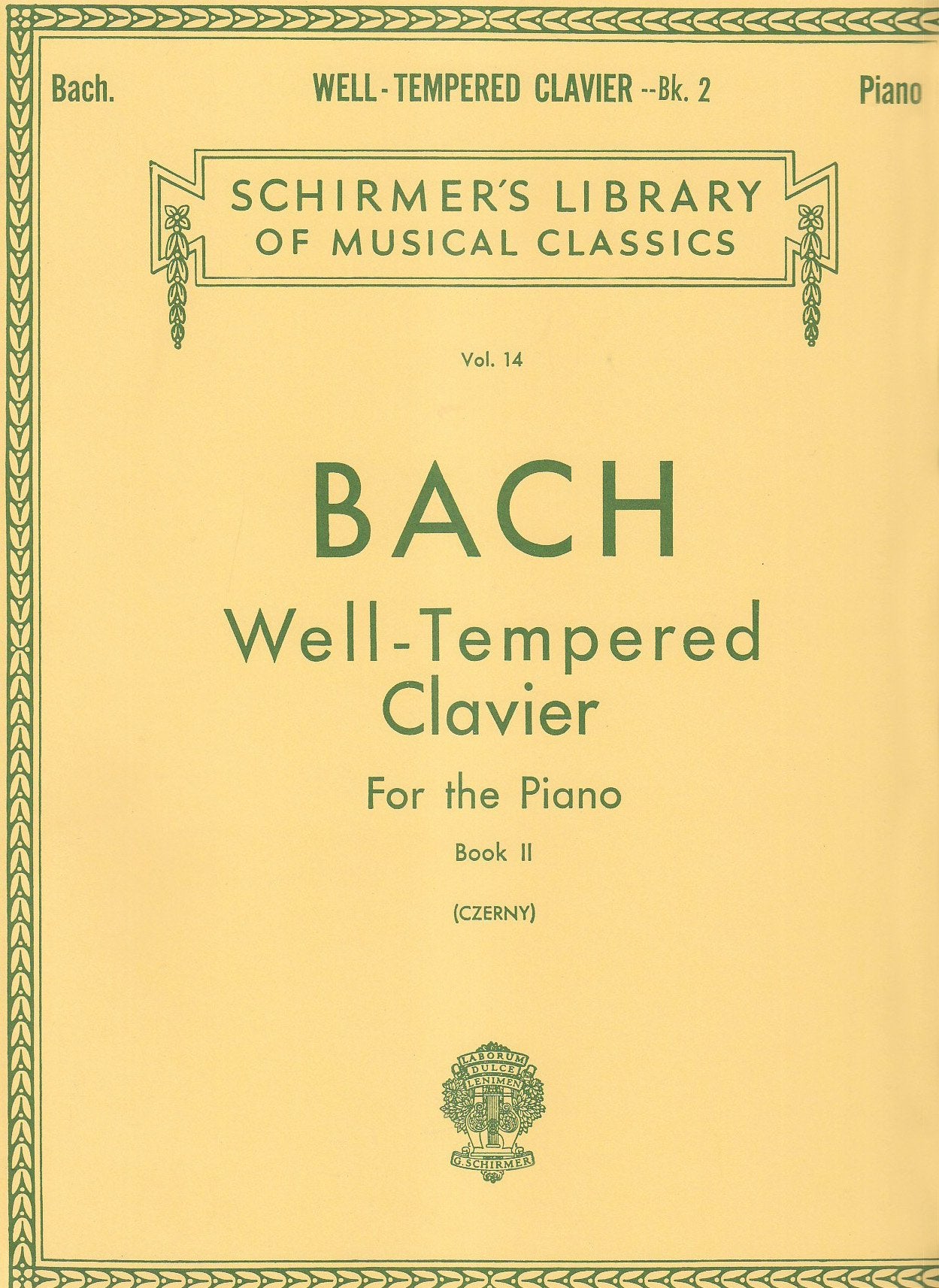 Well Tempered Clavier - Book 2 Sheet Music
