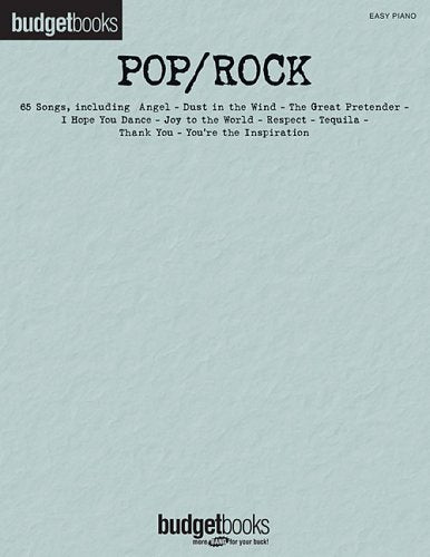 Pop/Rock: Easy Piano Budget Books Social Sciences