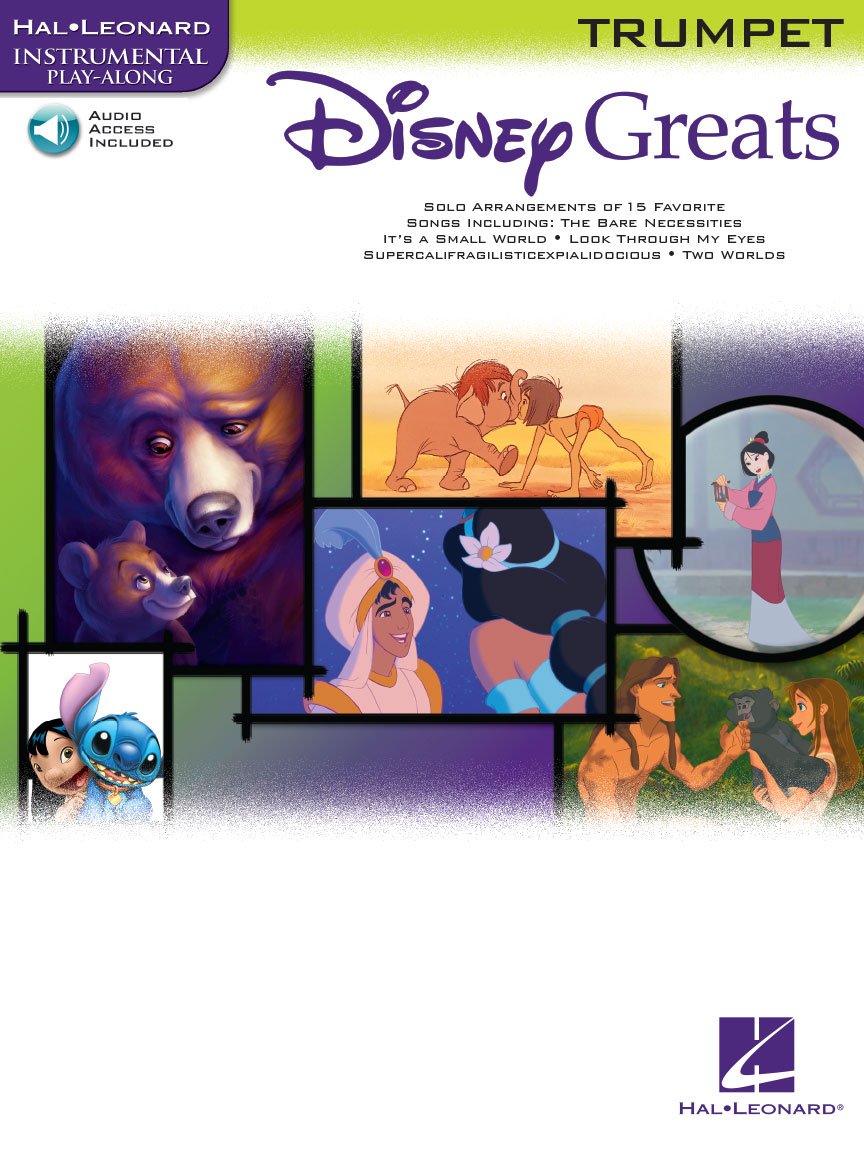 Disney Greats for Trumpet Instrumental Play-Along Book/Online Audio book