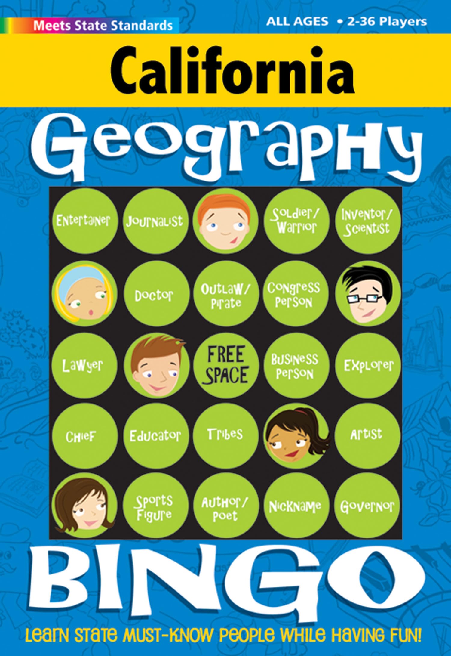 California Bingo: Geography Edition (California Experience) Leisure & Fun