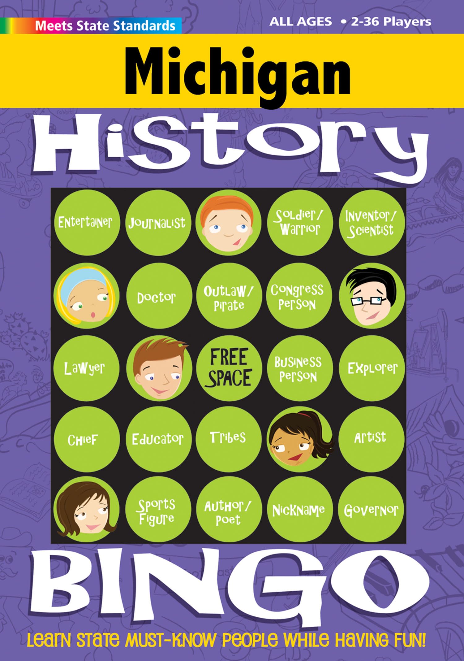 Michigan Bingo: History Edition (Michigan Experience) Leisure & Fun