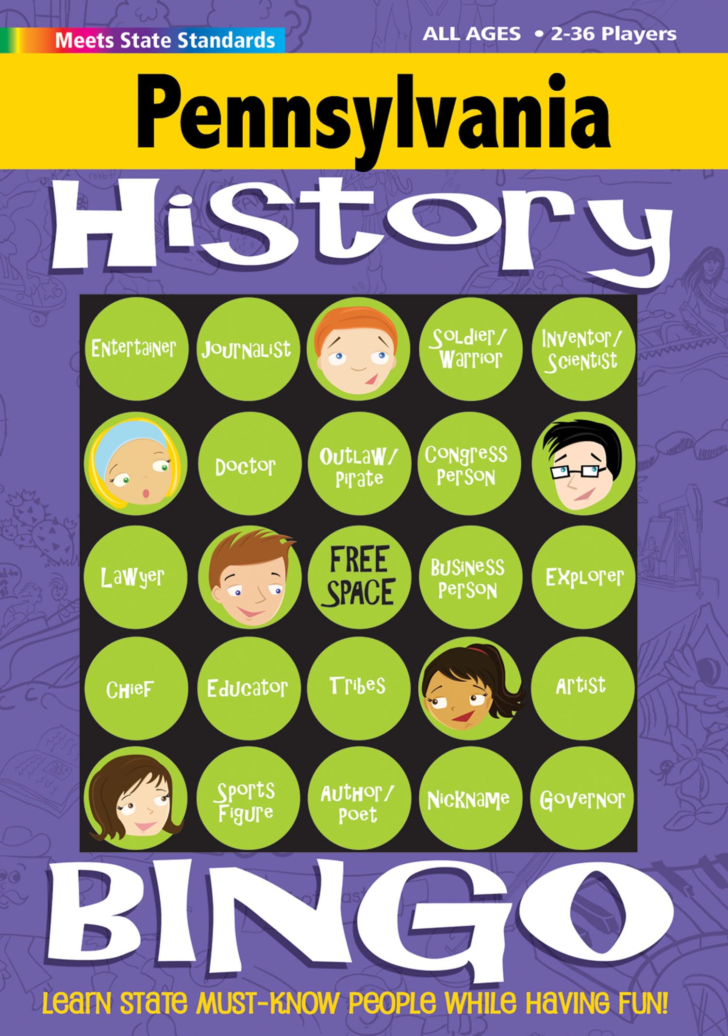 Pennsylvania Bingo: History Edition (Pennsylvania Experience) Leisure & Fun
