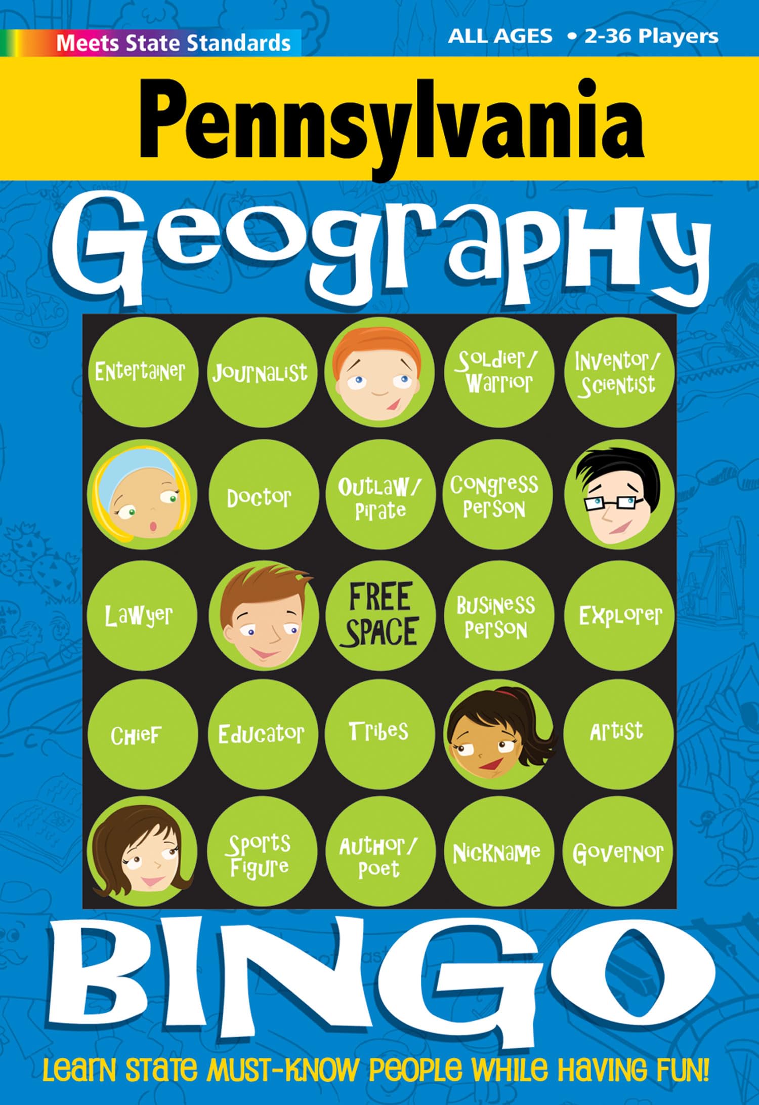 Pennsylvania Bingo: Geography Edition (Pennsylvania Experience) Leisure & Fun