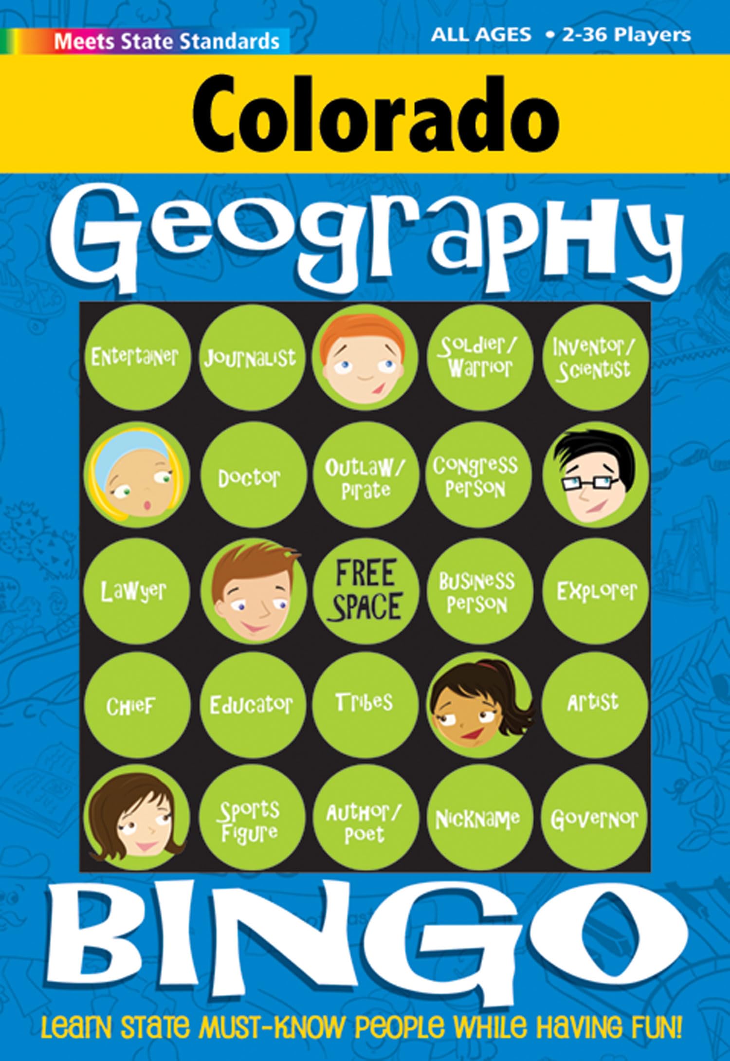 Colorado Bingo: Geography Edition (Colorado Experience) Leisure & Fun