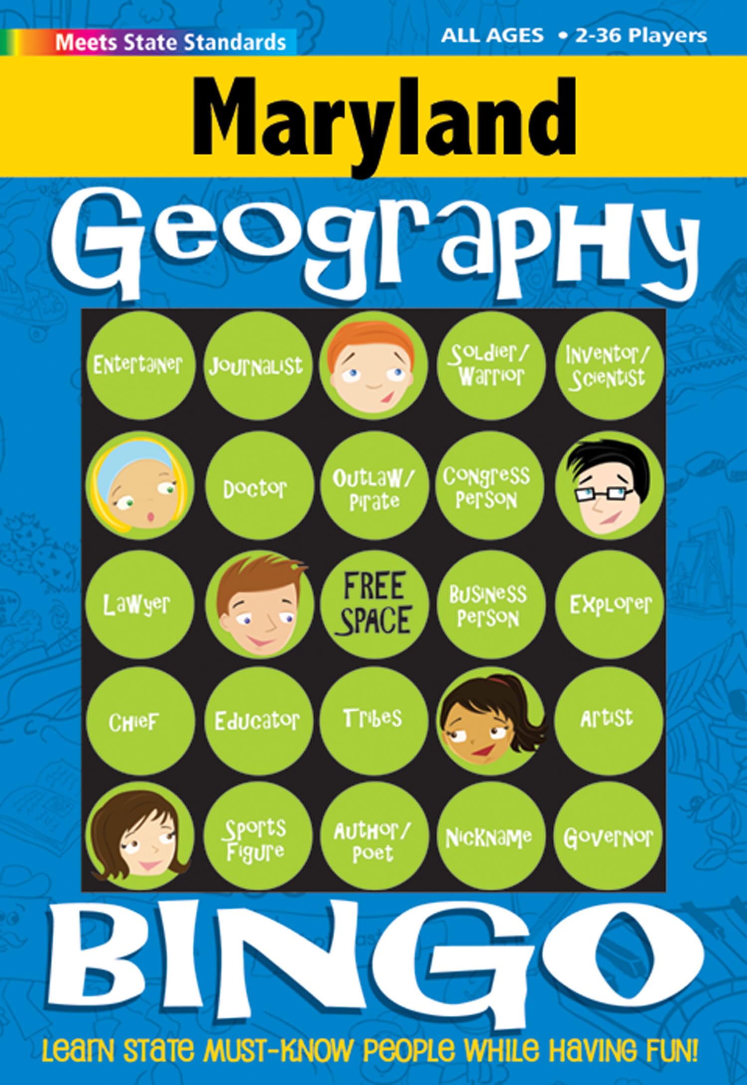 Maryland Bingo: Geography Edition (Maryland Experience) Leisure & Fun