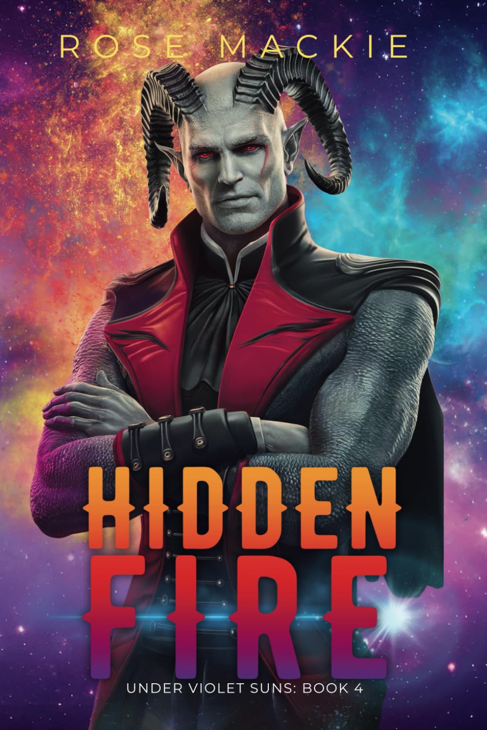 Hidden Fire: A Sci-Fi Alien Romance Novel (Under Violet Suns, Band 4) Space Opera