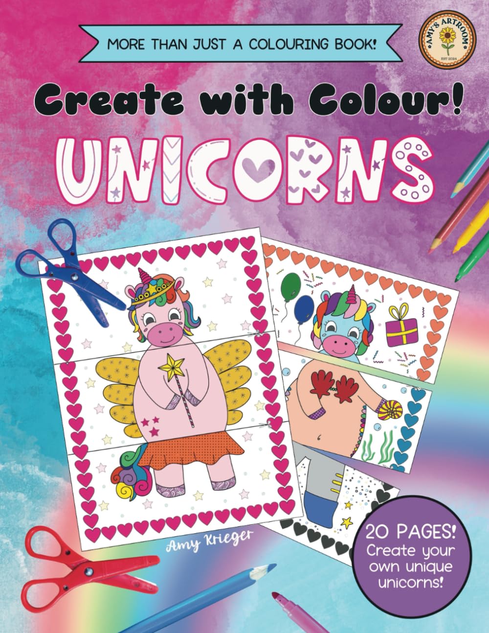 Create with Colour! UNICORNS: More than just a colouring book! Arts & Music