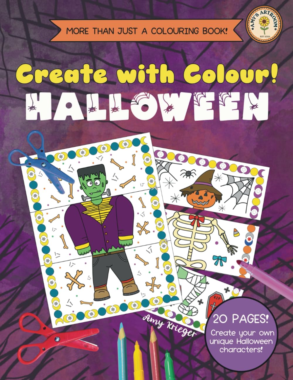 Create with Colour! HALLOWEEN!: More than just a colouring book! Non-fiction