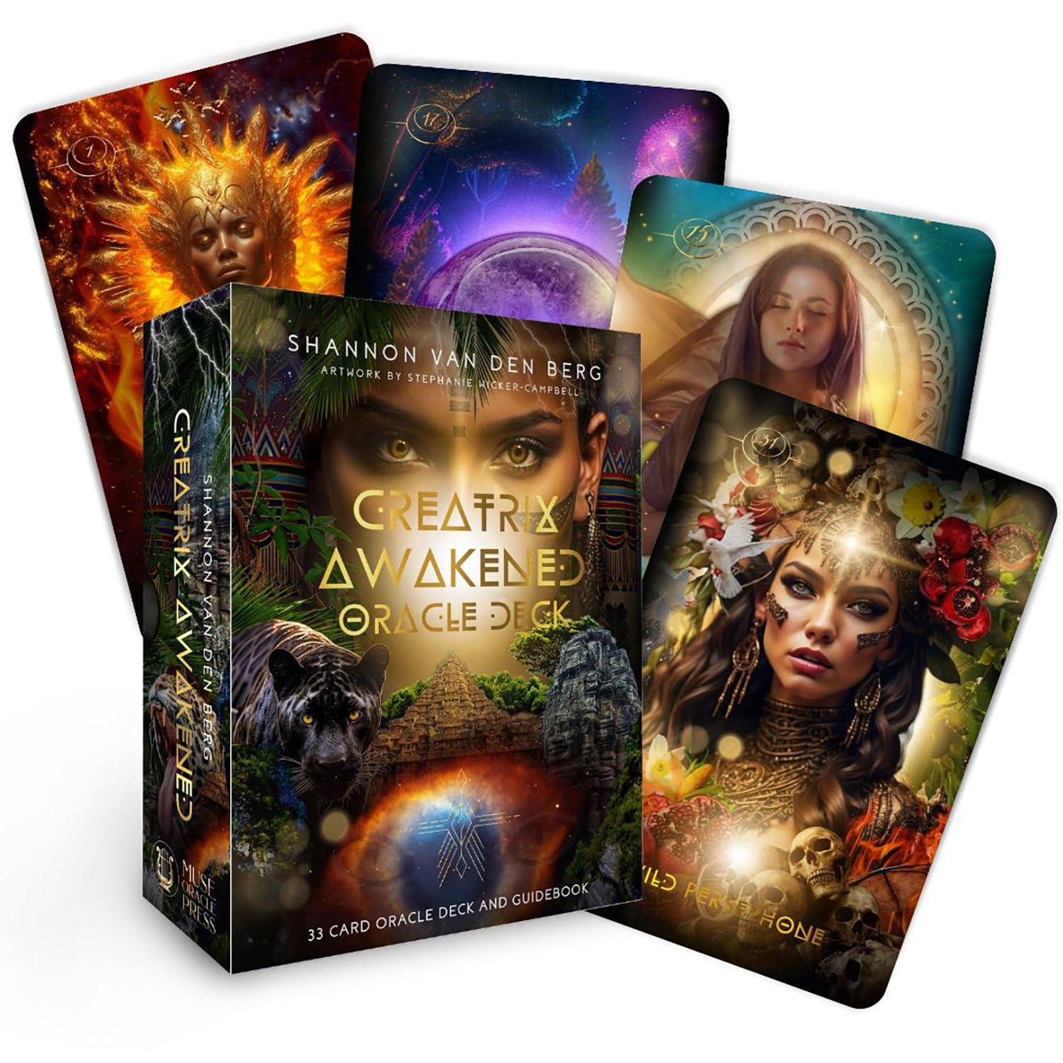 Creatrix Awakened Oracle Deck: Fierce Feminine Frequency Leaders (33 Full-color Cards and 126-page Guidebook) Lifestyle