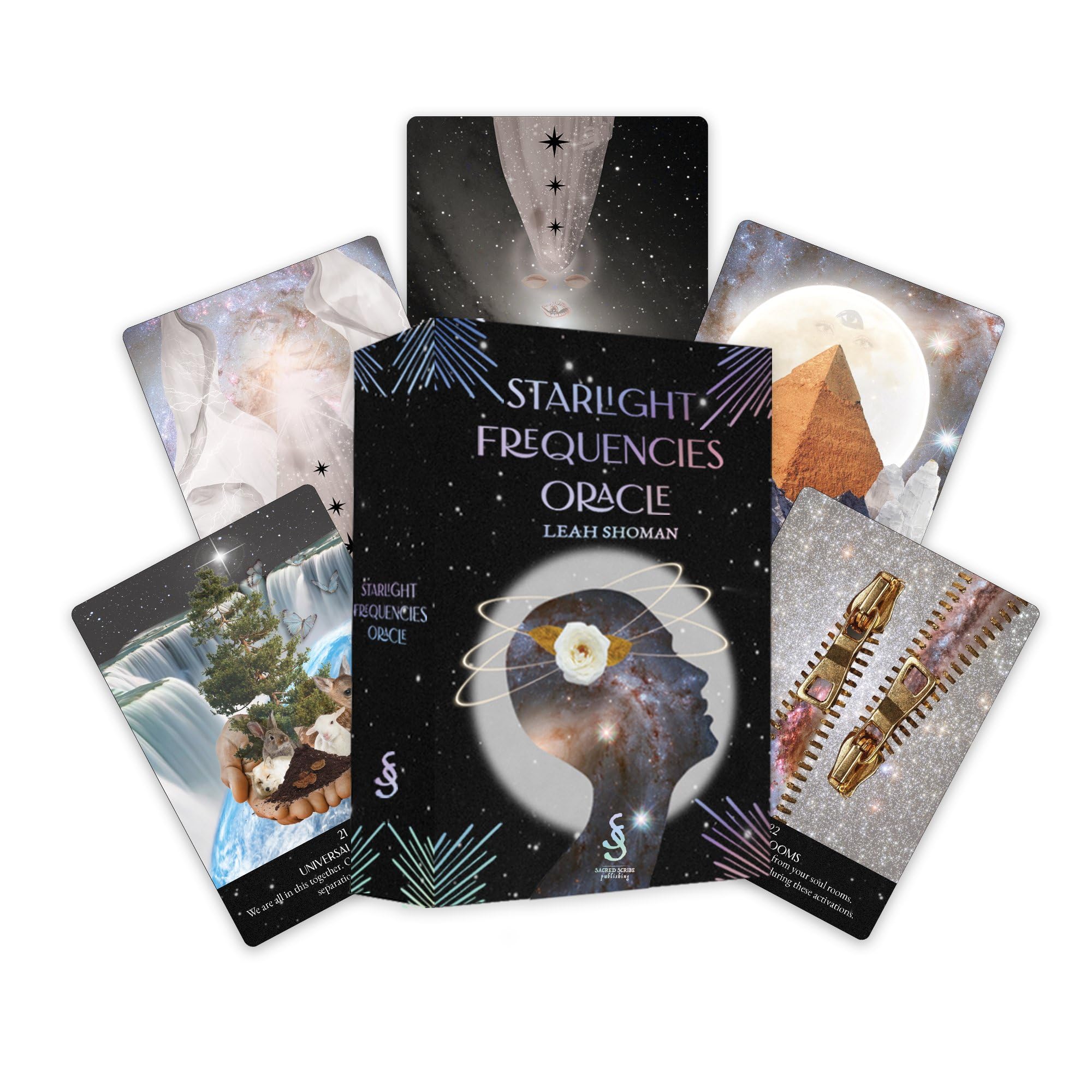 Starlight Frequencies Oracle: The Knowledge You Seek Is Seeking You (44 Full-Color Cards and 60-Page Guidebook) Religion & Esotericism
