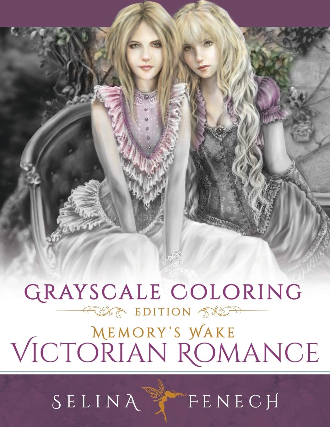 Memory's Wake Victorian Romance - Grayscale Coloring Edition (Grayscale Coloring by Selina Fenech, Band 5) Historical Fiction