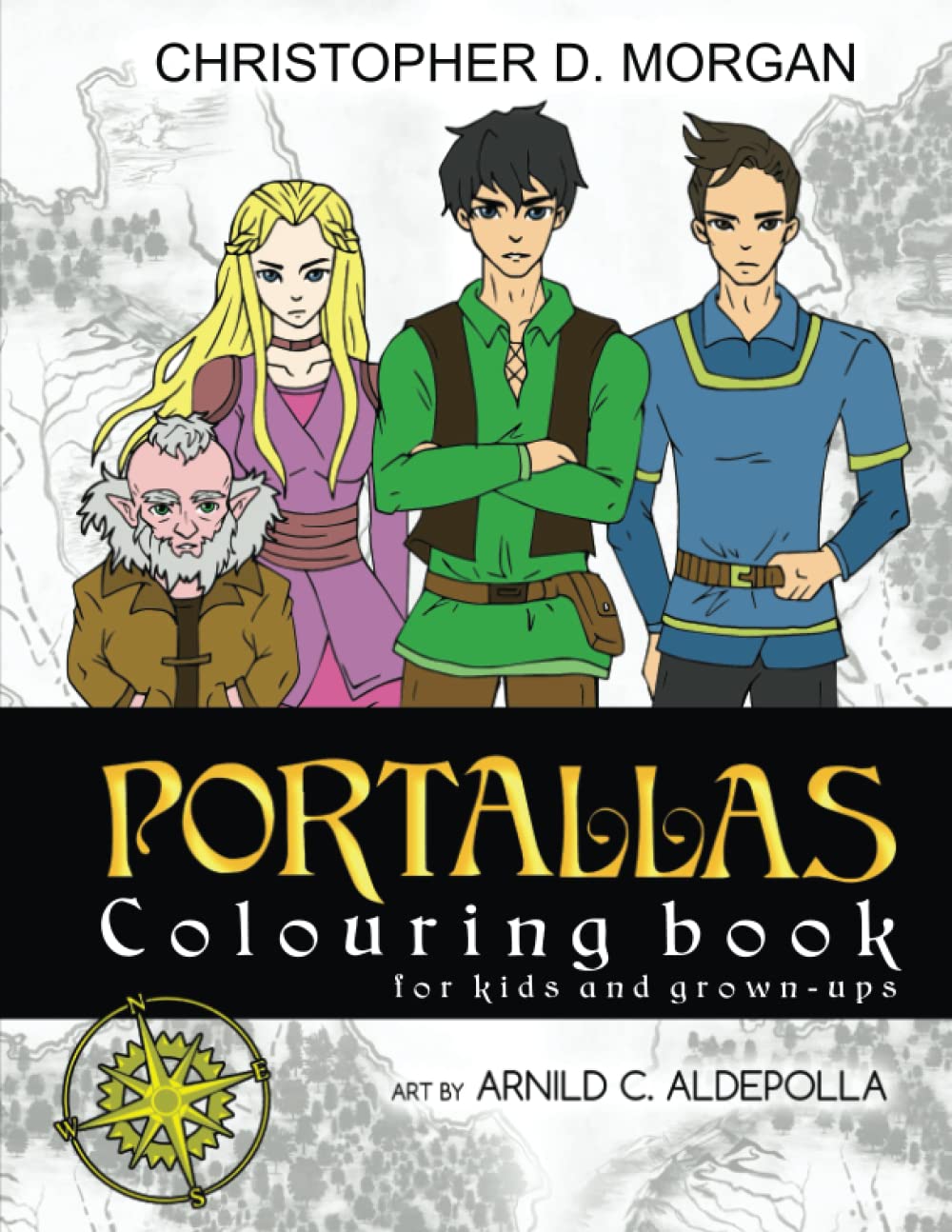 The PORTALLAS Colouring Book for kids and grown-ups Hobbies & Crafts