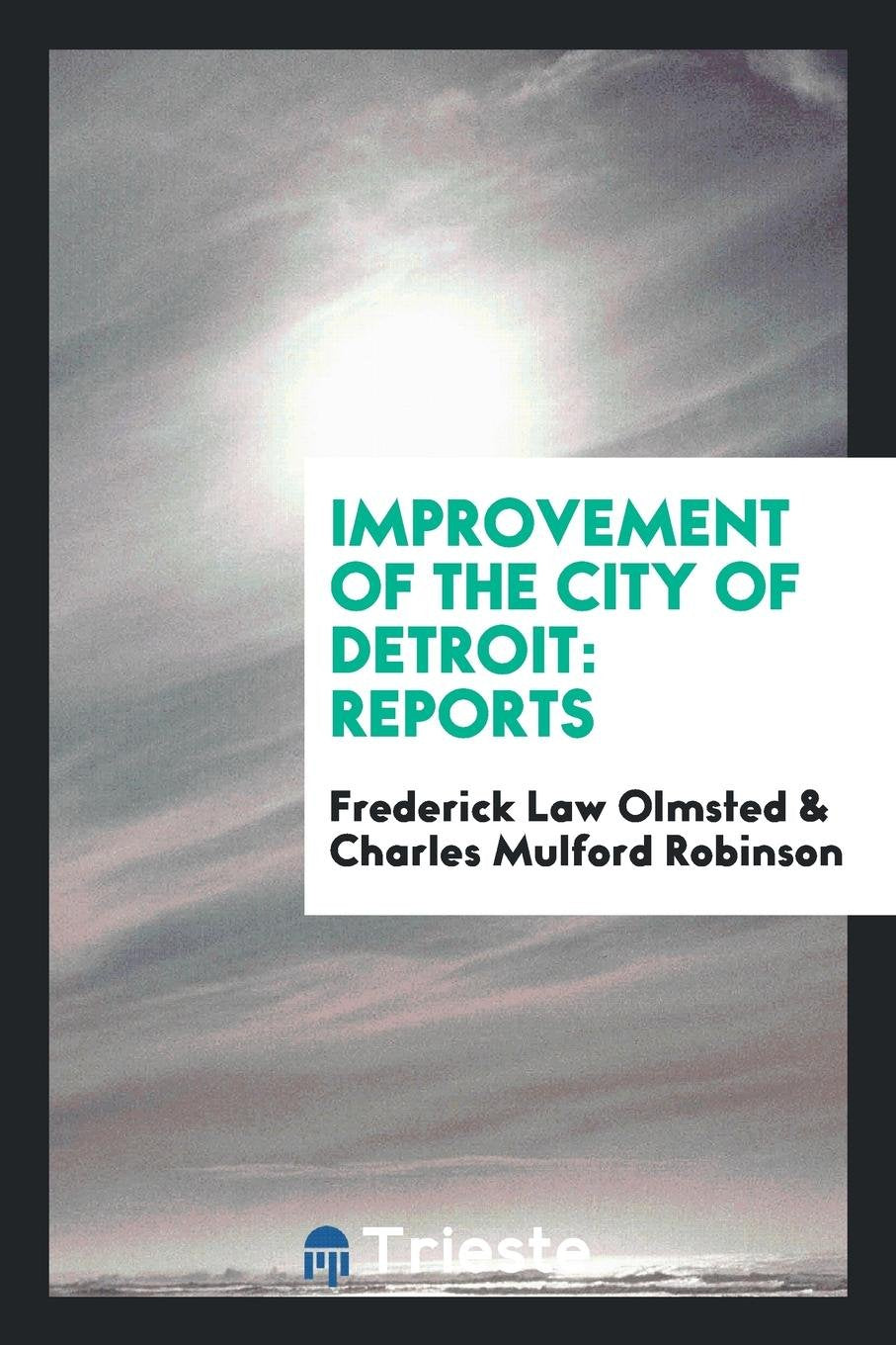 Improvement of the City of Detroit: Reports Architecture