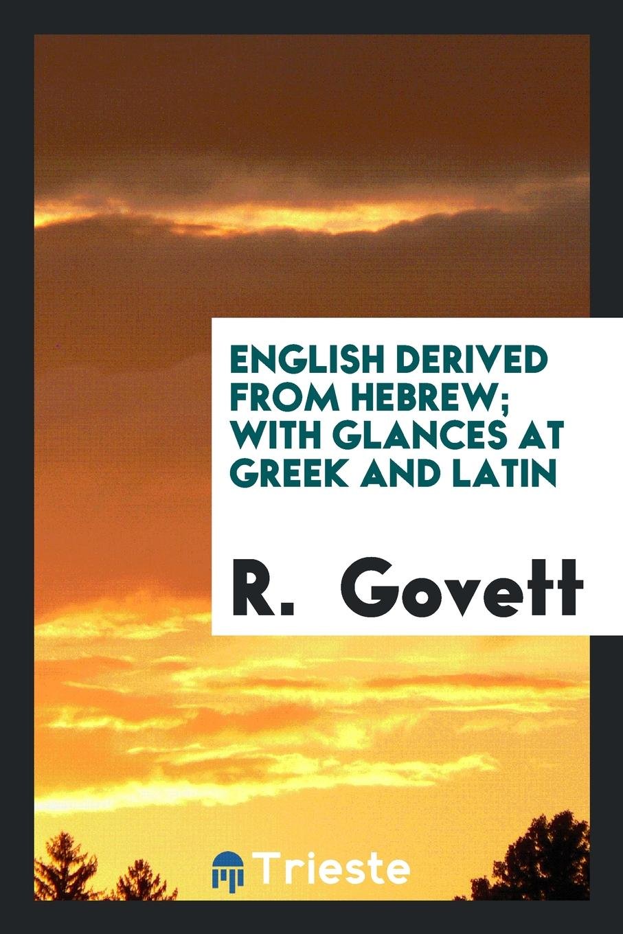 Product Image: English Derived from Hebrew