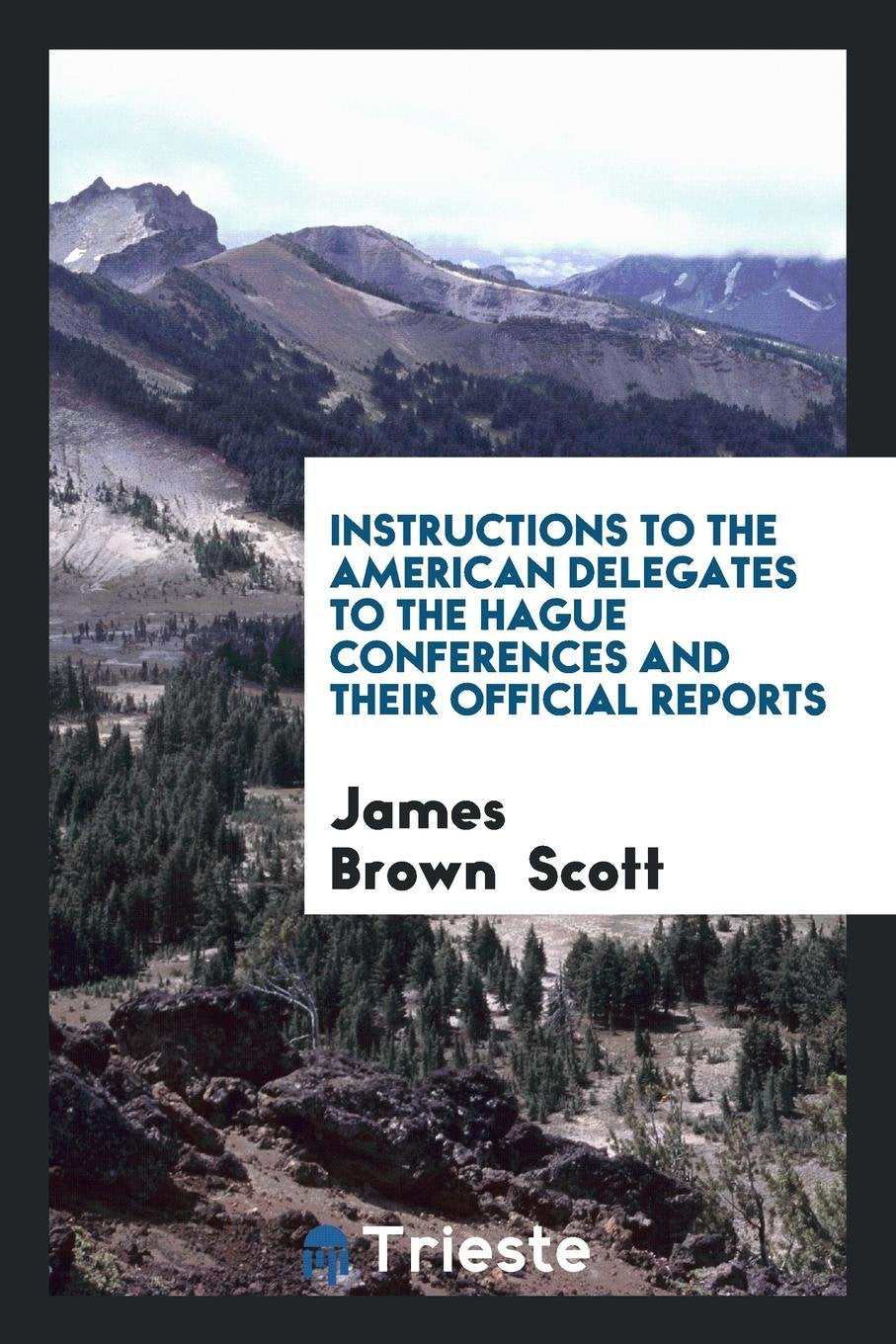 Instructions to the American Delegates to the Hague Conferences and Their ... Law