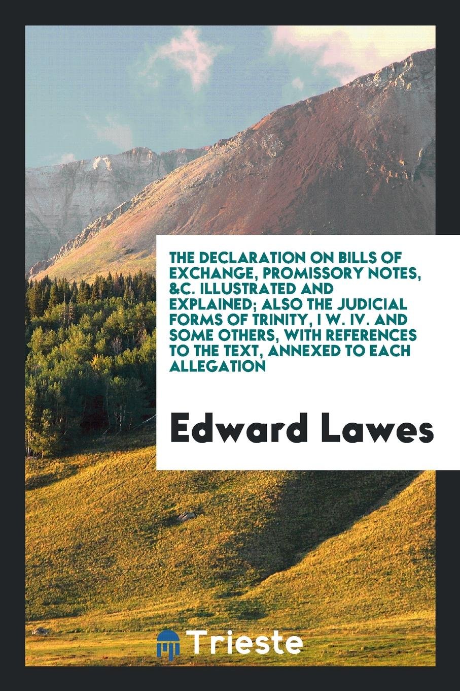 The Declaration on Bills of Exchange, Promissory Notes, &c. Illustrated and Explained: Also the ... Law