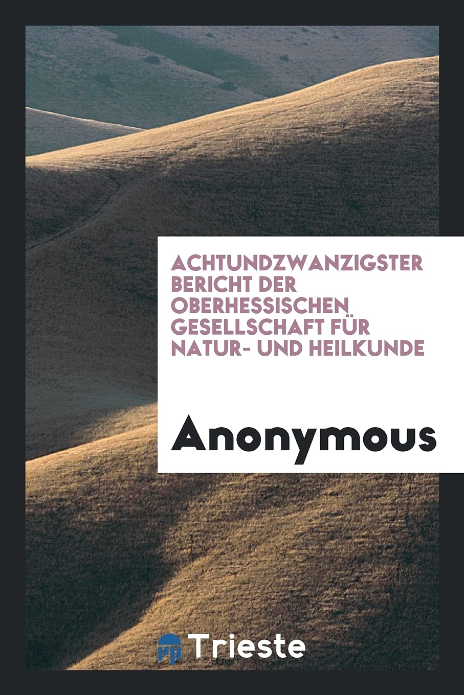 Achtundzwanzigster Bericht Der Oberhessischen Gesellschaft F r Natur- Und Heilkunde Books
