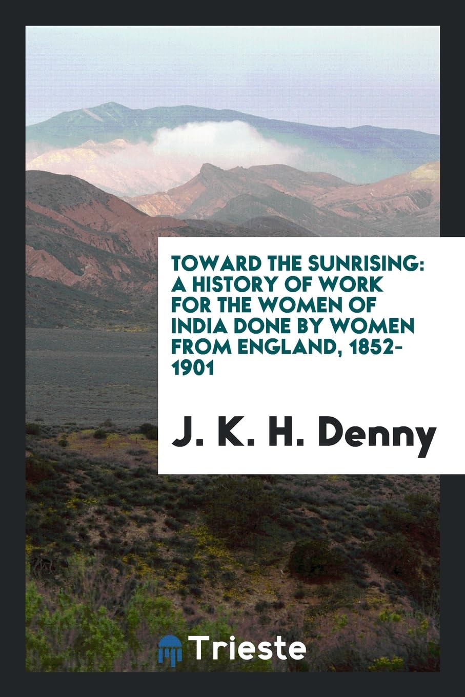 Toward the Sunrising: A History of Work for the Women of India Done by Women from England, 1852-1901 Books