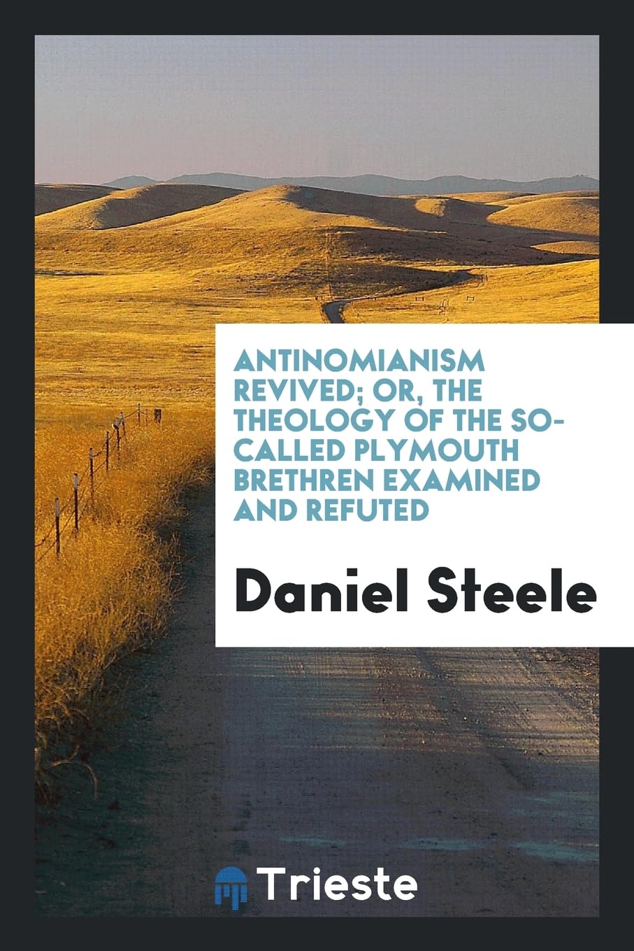 Antinomianism Revived; Or, the Theology of the So-Called Plymouth Brethren Examined and Refuted Books