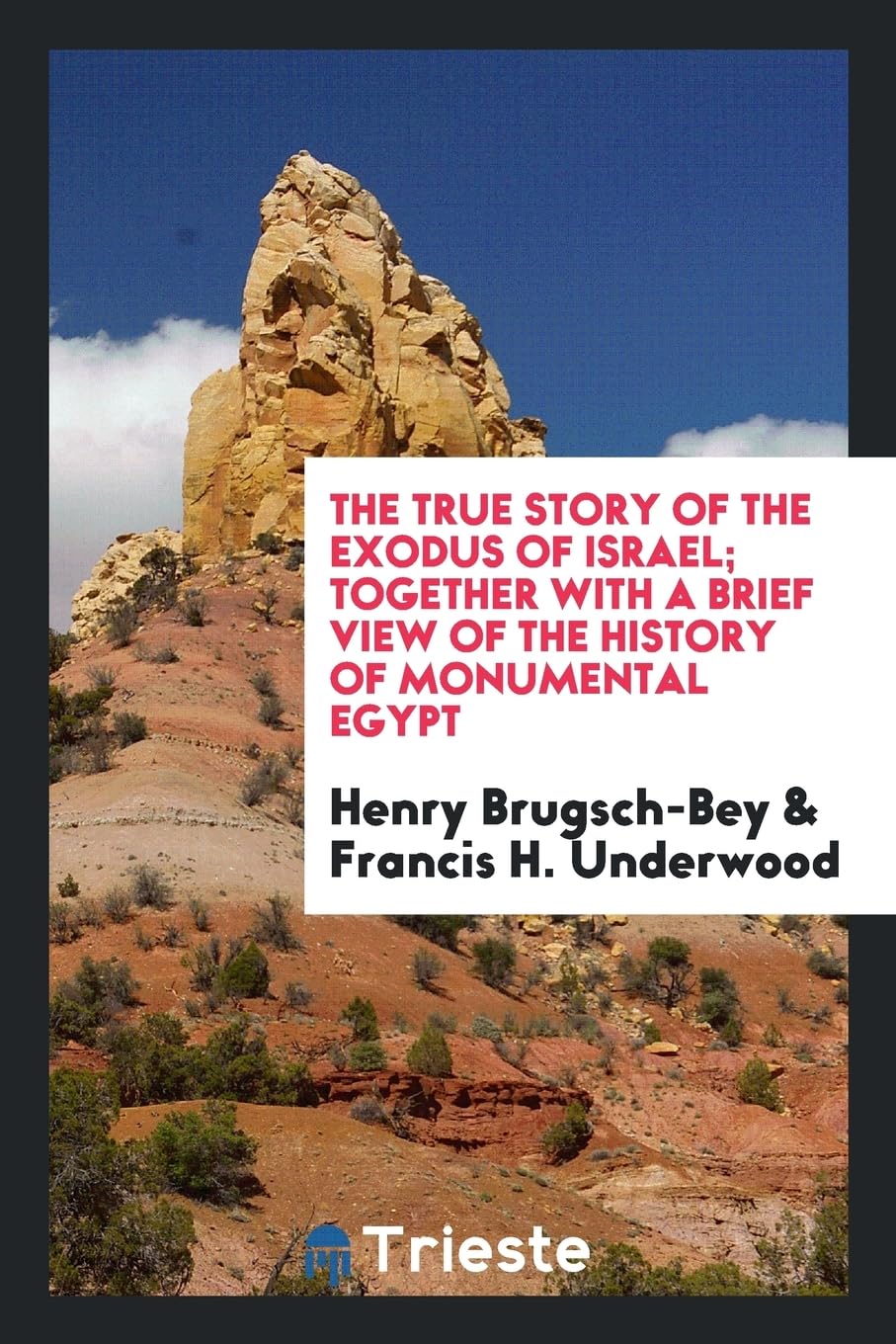 The True Story of the Exodus of Israel; Together with a Brief View of the History of Monumental Egypt Contemporary literature Books
