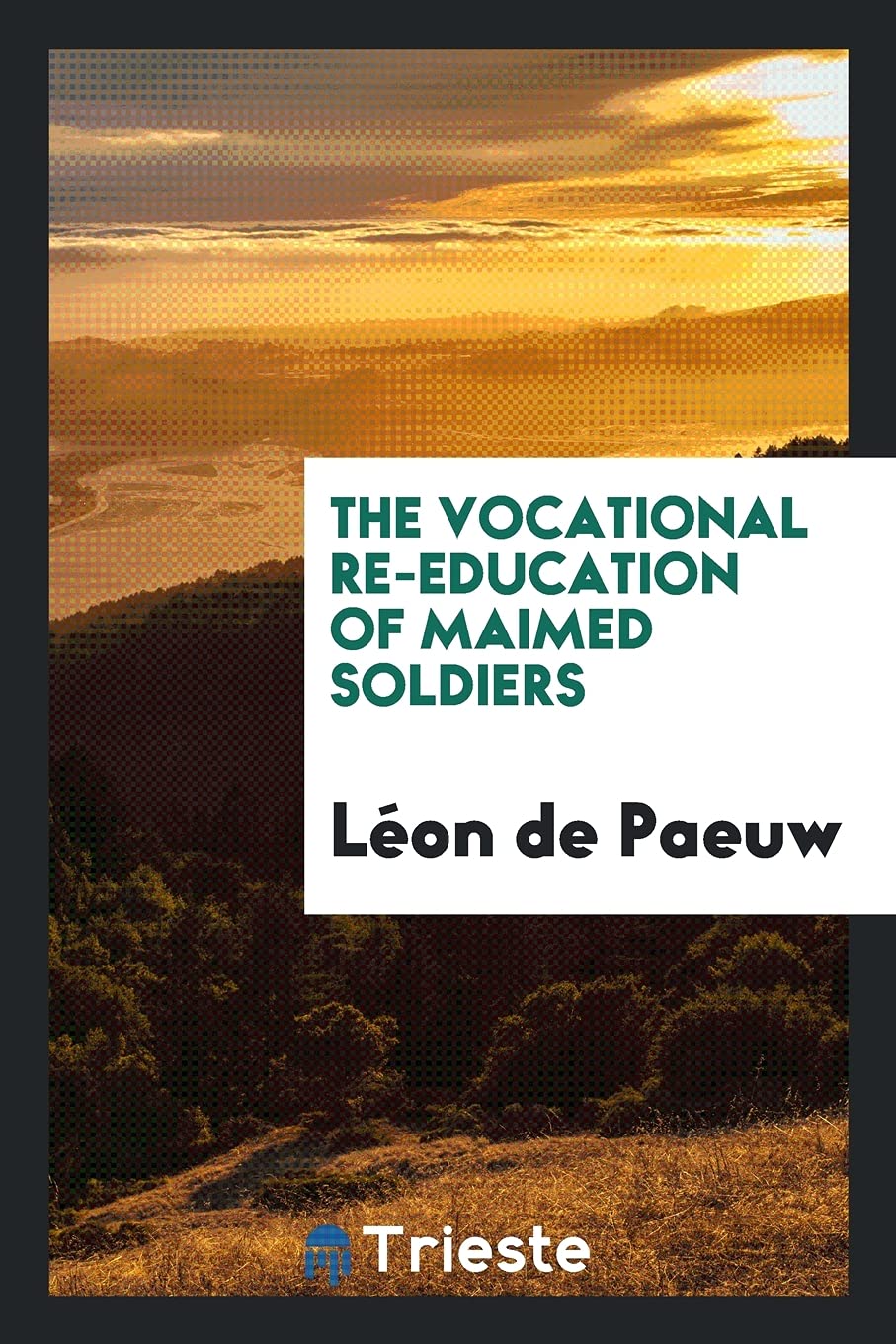 The Vocational Re-Education of Maimed Soldiers Learning & Reference