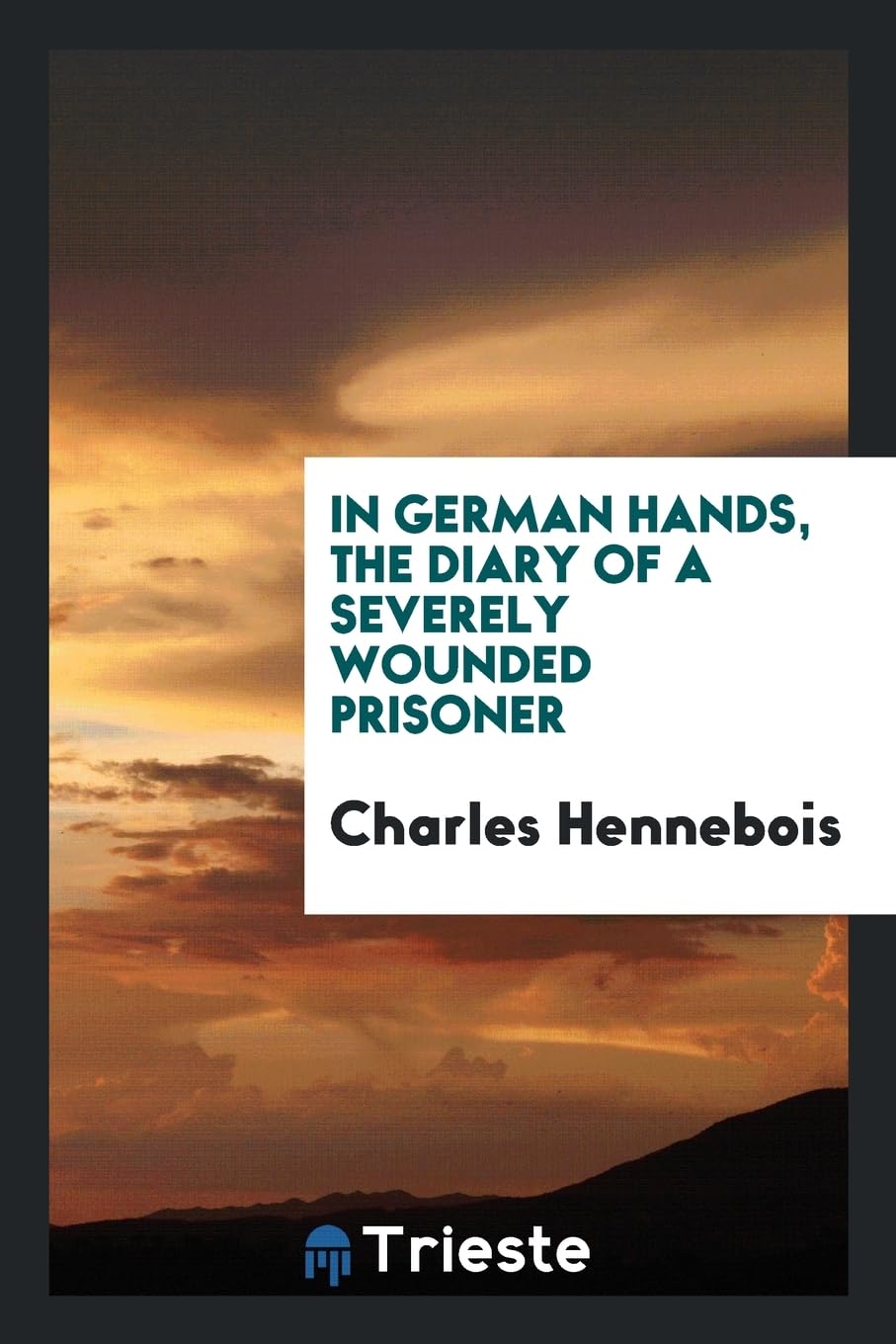 In German Hands, the Diary of a Severely Wounded Prisoner Politics & History