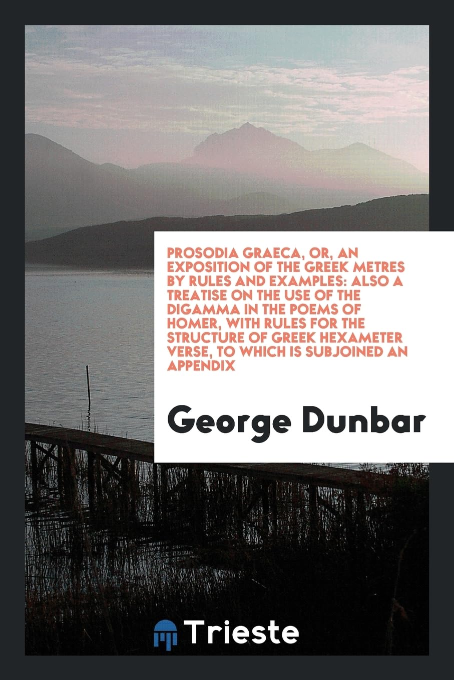 Prosodia Graeca, Or, an Exposition of the Greek Metres by Rules and Examples: Also a Treatise on the Use of the Digamma in the Poems of Homer, with ... Verse, to Which Is Subjoined an Appendix Foreign Languages ​​& Dictionaries