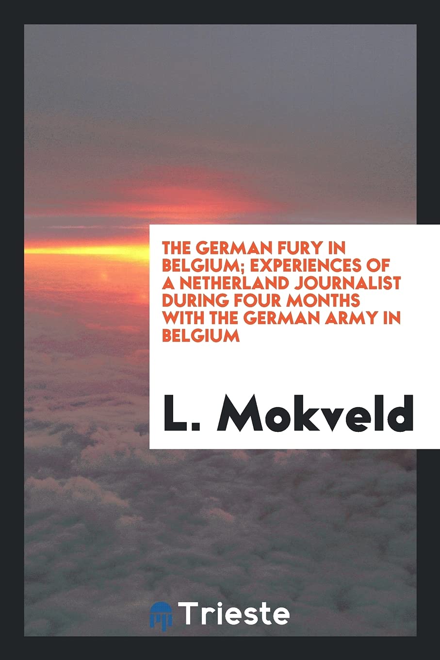 The German Fury in Belgium; Experiences of a Netherland Journalist During Four Months with the German Army in Belgium Politics & History