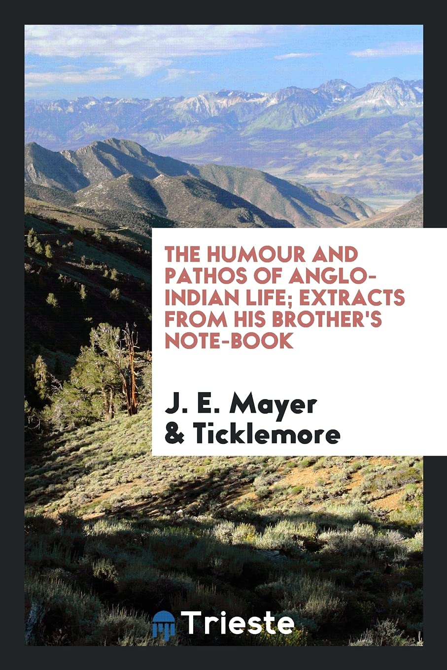 The Humour and Pathos of Anglo-Indian Life; Extracts from His Brother's Note-Book Politics & History
