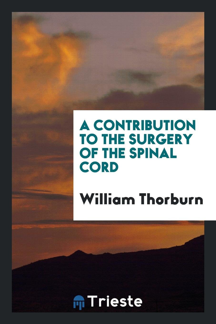A Contribution to the Surgery of the Spinal Cord book