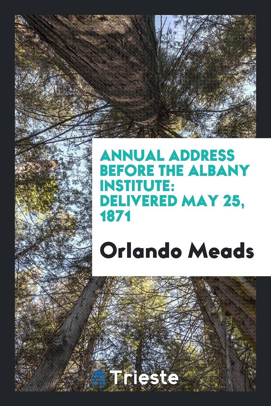 Annual Address Before the Albany Institute: Delivered May 25, 1871 Politics & History