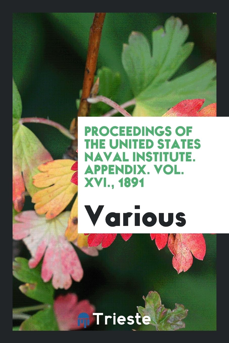 Proceedings of the United States Naval Institute. Appendix. Vol. XVI., 1891 Books