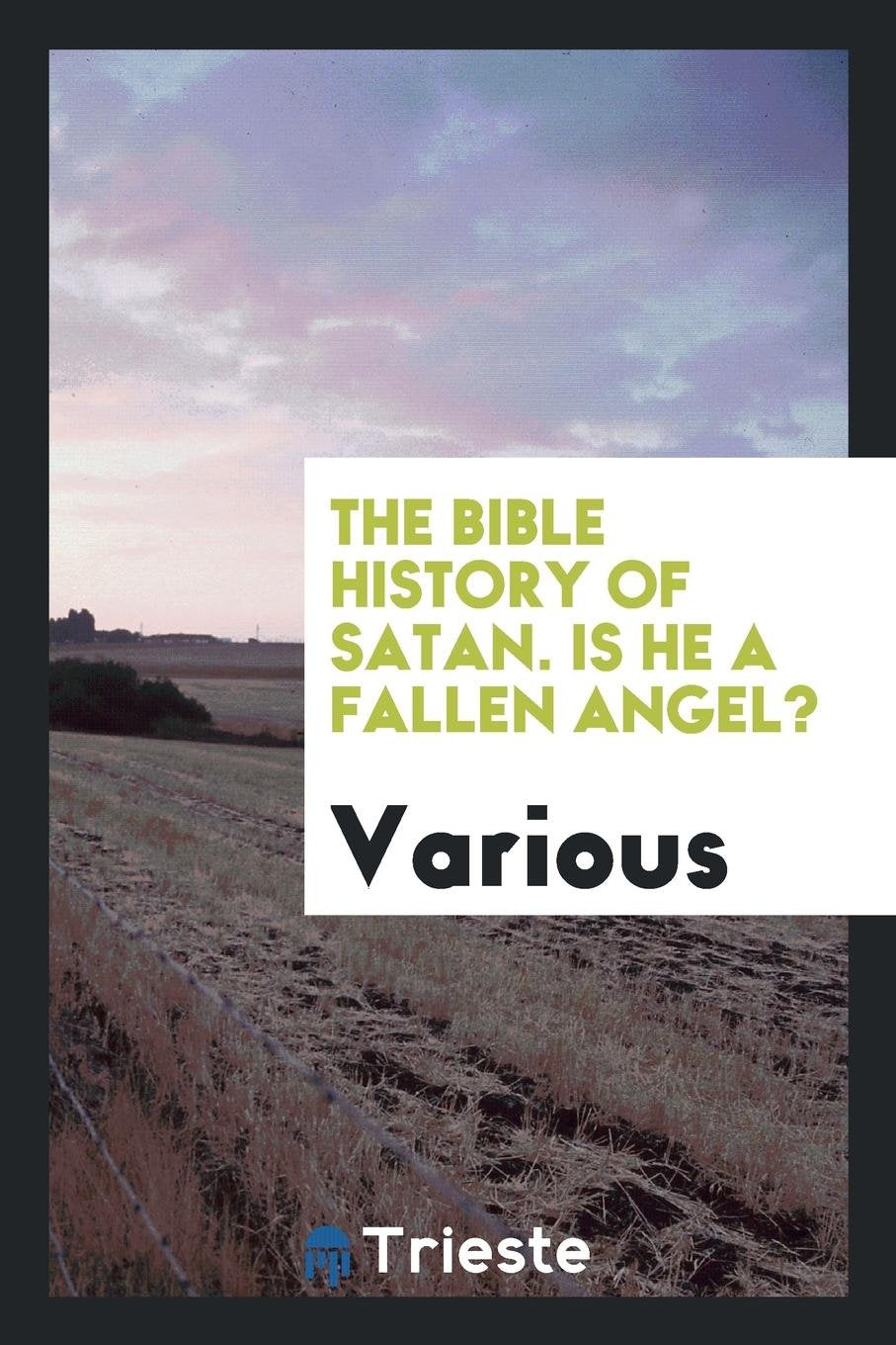 The Bible History of Satan. Is He a Fallen Angel? by a Cambridge Master of Arts Politics & History